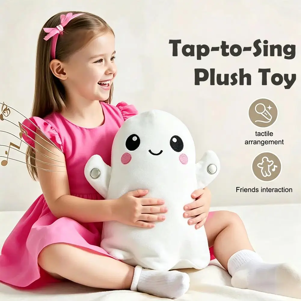 Interactive Sensory Music Plush Toy Touch Activated Soothing Sound Stuffed Doll Parent Child Rhythm Learning Toy For Gift