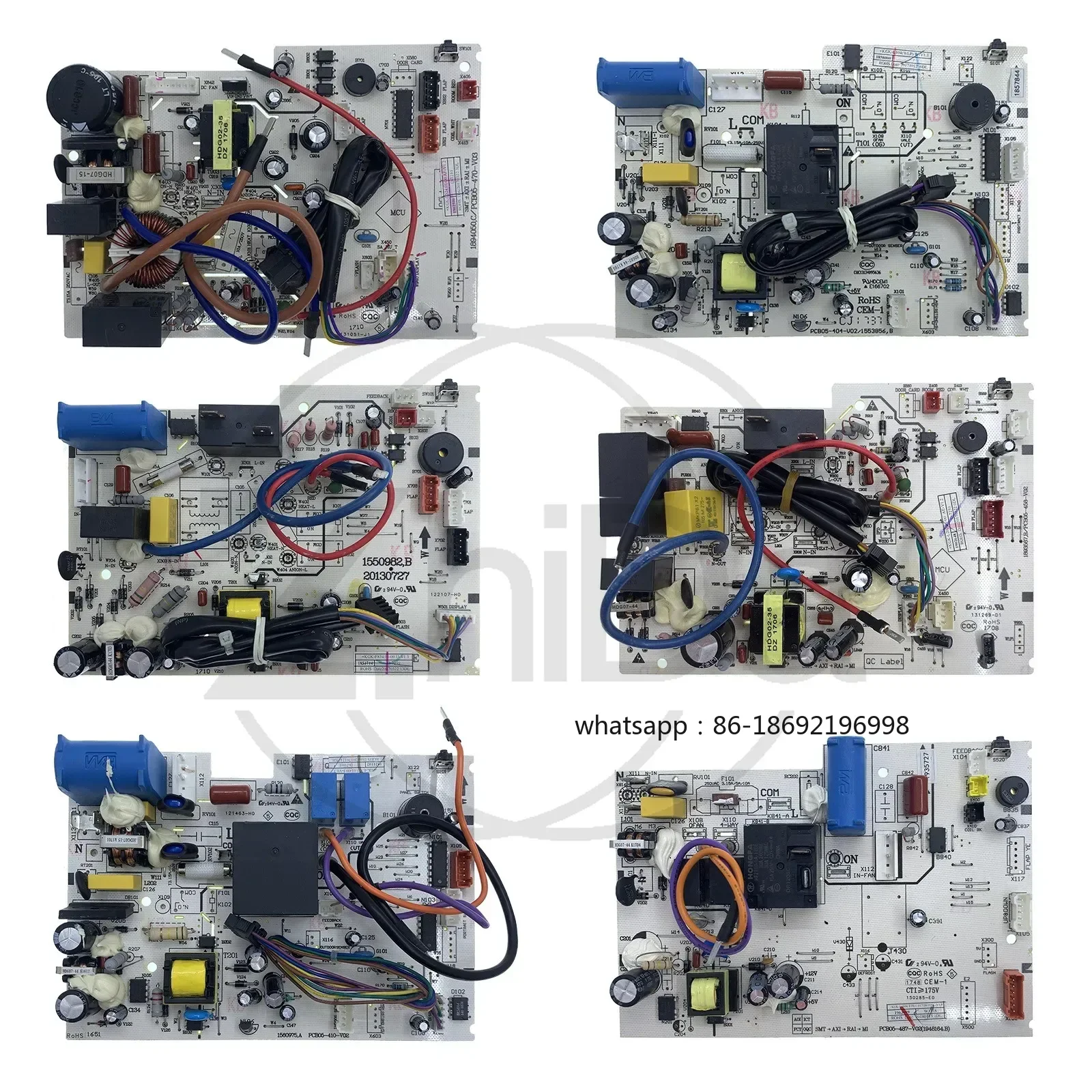 Hisense Air Conditioners - Main Circuit Board 1550982.B, Compatible with PCB05-404-V02/PCB05-410-V02/PCB05-458-V02/PCB05-470-V02