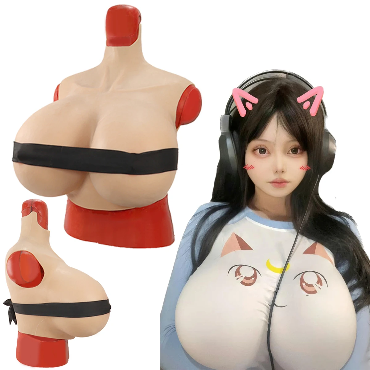 

Z Cup Oversize Plus Realistic Silicone Breast Forms Fake Boobs Tits Man To Woman Shemale Transgender Sissy Drag Queen