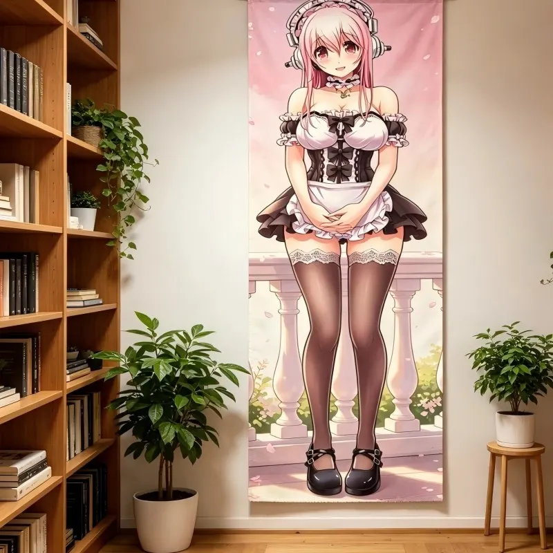 Tapestry Custom Tapestry Clearance Gothic Anime Home Decor Hanging Cloth Entryway Bedroom Long Tapestry 128 characters