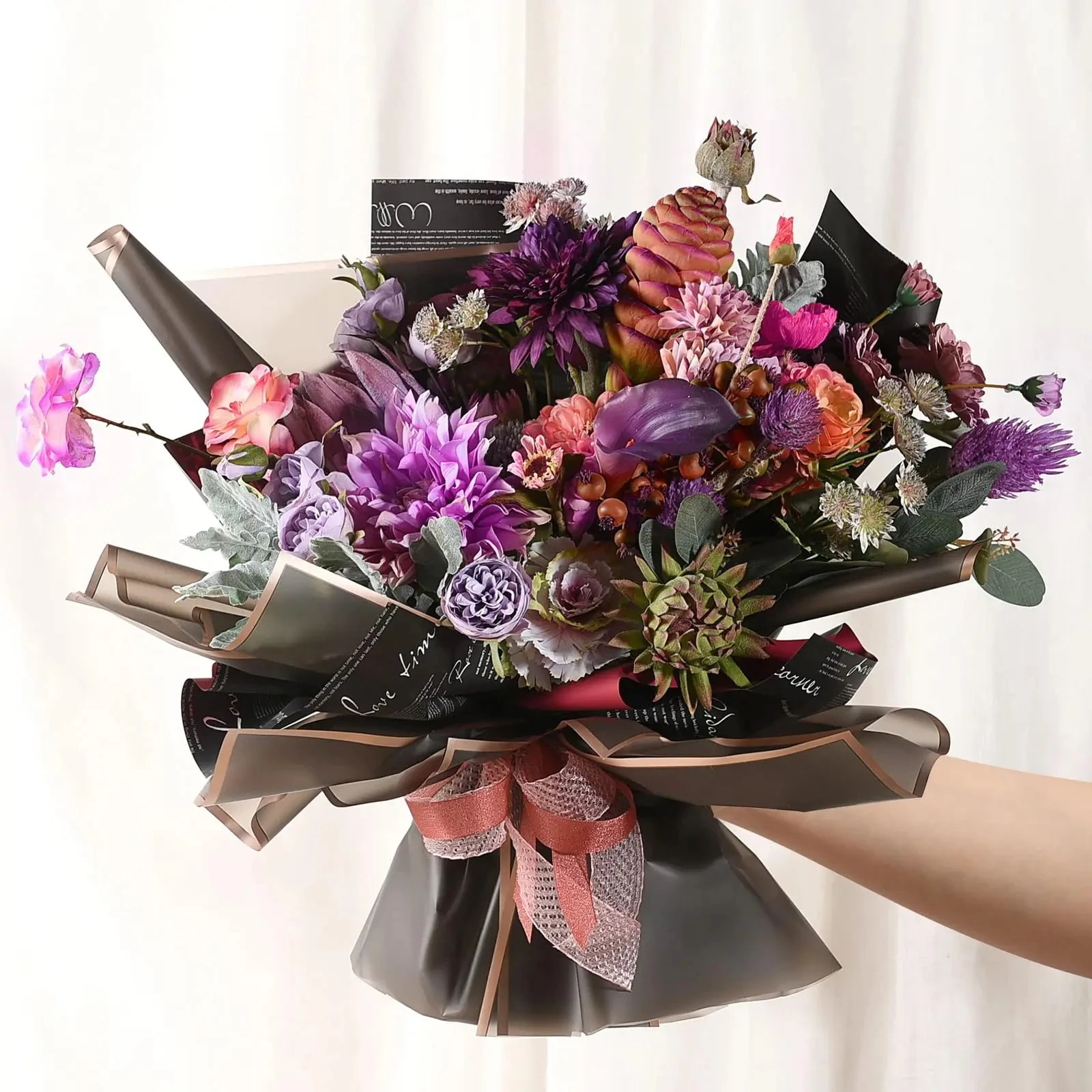 20 Blatt schwarzes Blumenverpa – Florist Supply Paper Bewertung und Preis