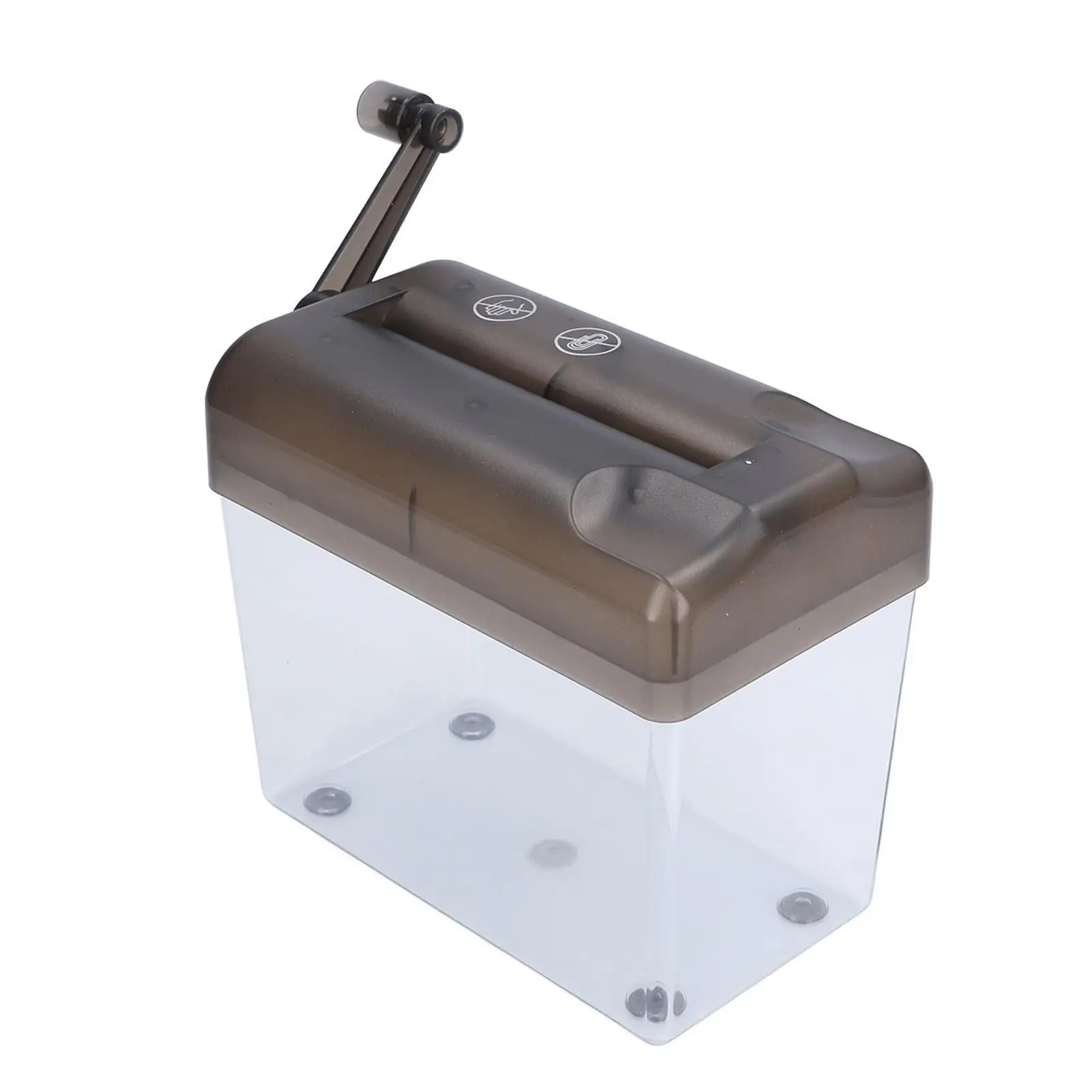 Portable Manual Paper Shredder with Transparent Dust Box - Ideal for office , for home & for school Use