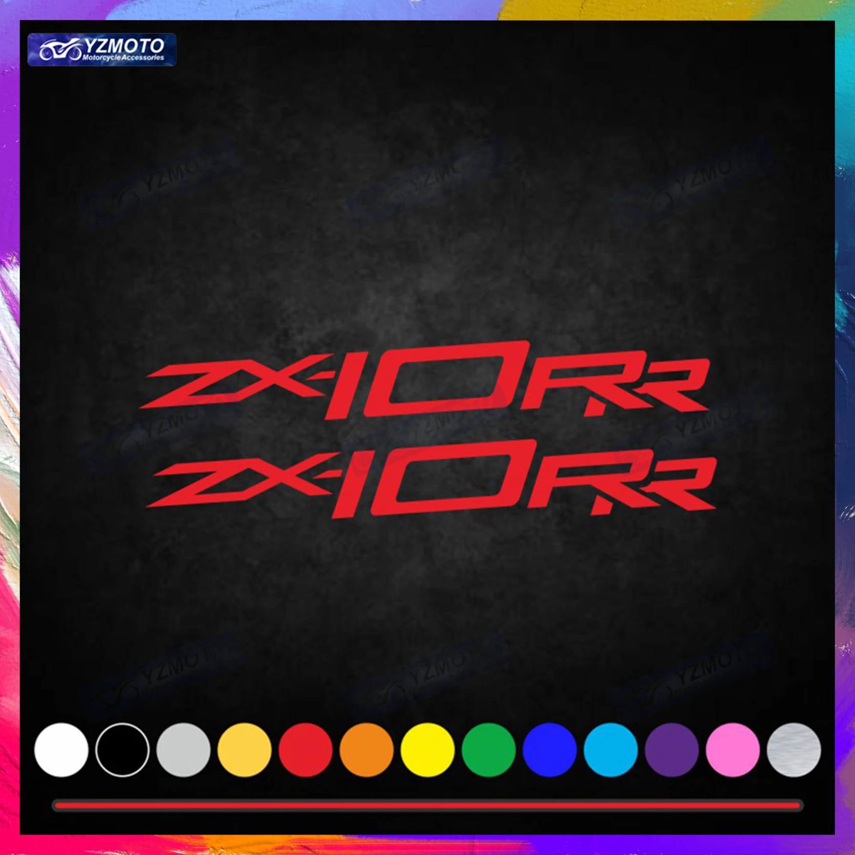 

Для ZX-10RR ZX10RR ZX 10RR наклейка на мотоцикл кузов автомобиля наклейка топливный бак двигатель логотип украшения обтекатель лобовое стекло наклейки на шлем