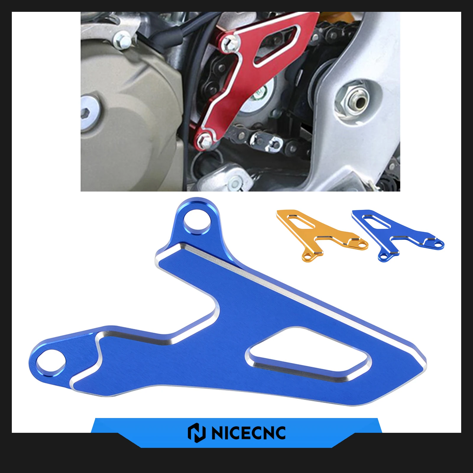 

NICECNC Motorcyle Front Sprocket Cover Chain Protector Guard Aluminum For Yamaha YZ250 2020 YZ250F YZ250X WR250F YZ 250 WR 250F