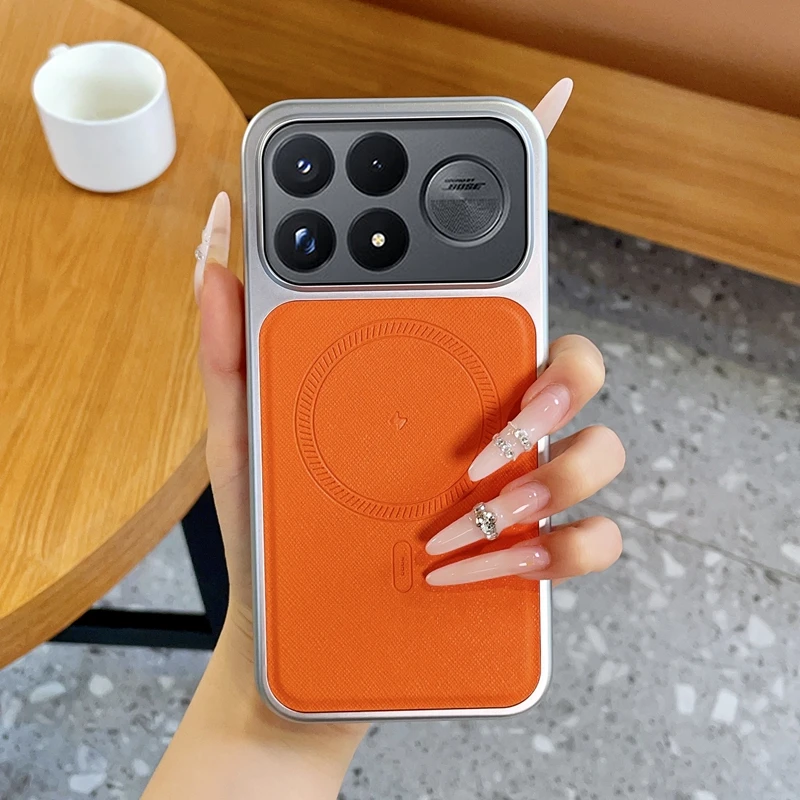 For Xiaomi Poco F9 Ultra Poco F9 Pro Case Ultra-Thin Matte Leather Magnetic Wireless Charging Shockproof Back Cover Accessories