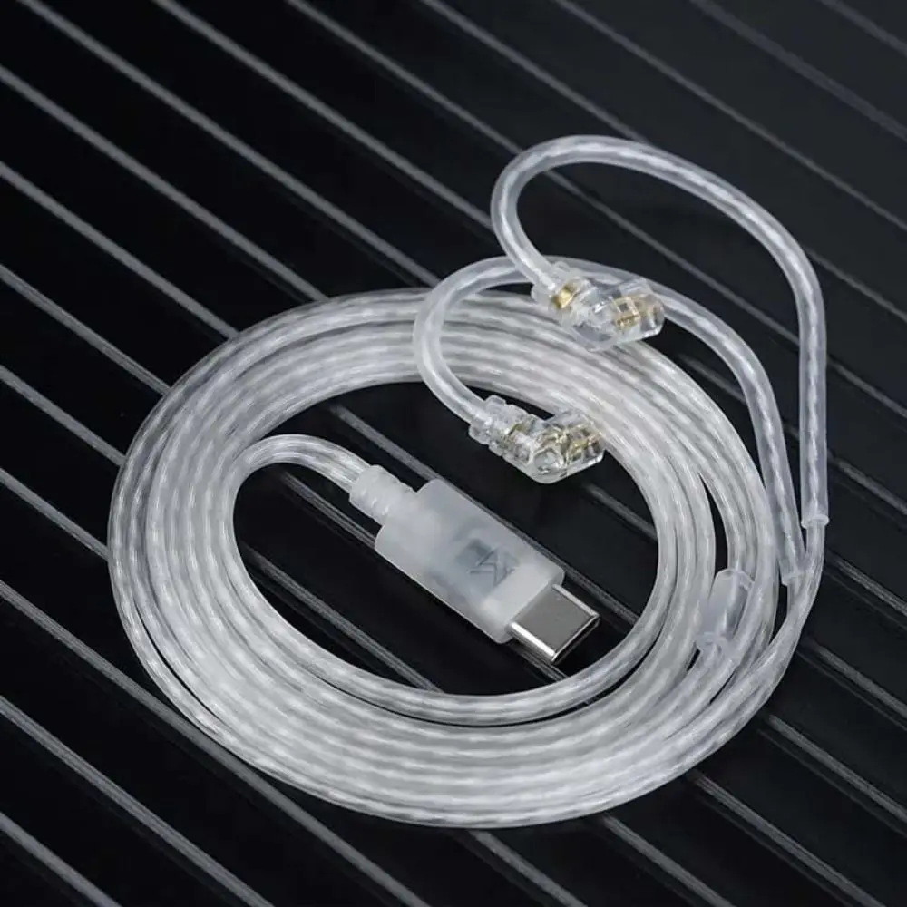 

Silver-Plated KZ Headphones Cable High-purity Gold-plated Pin KZ Type-C Cord Upgrade Cable 0.75MM 2PIN Earphone Wire Replacement