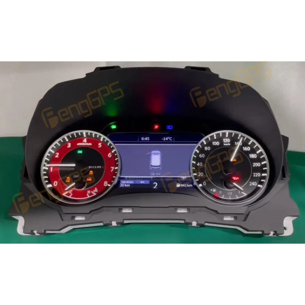 2025 New Digital Instrument Cluster For Nissan Patrol Y62 2010-2021 12.3 Inch LCD Dashboard Panel Virtual Cockpit Speedometer
