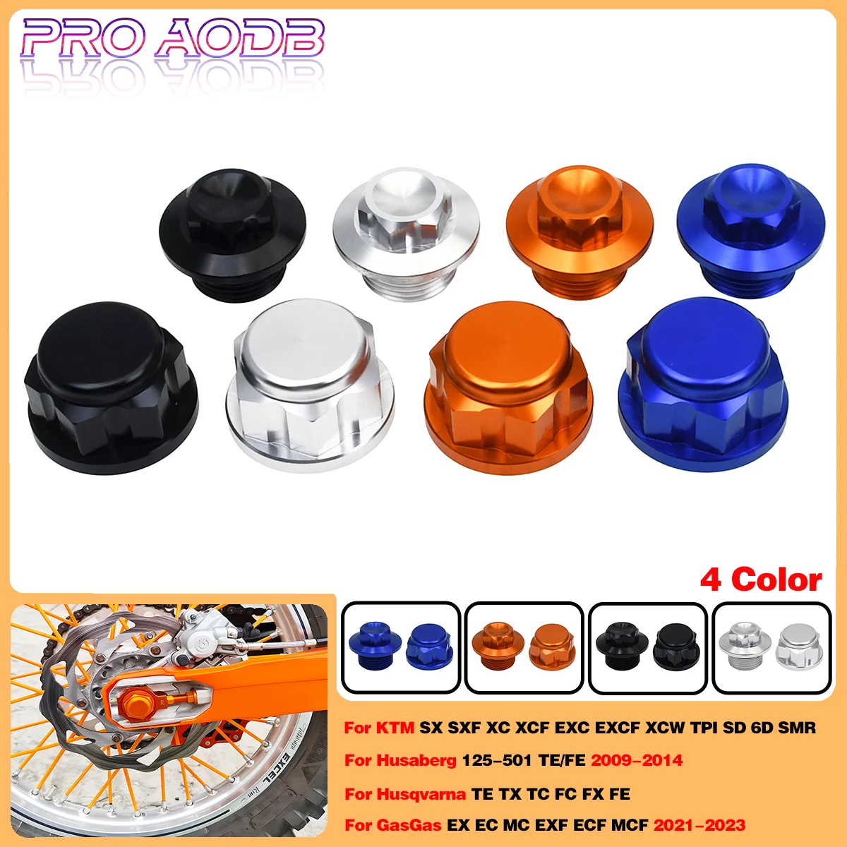 

Motorcycle parts CNC Front Wheel Lock Screw Rear Chain Adjuster Axle Block Bolt For KTM SX SXF XC XCF XCW EXC EXCF SMR 85-530 CC