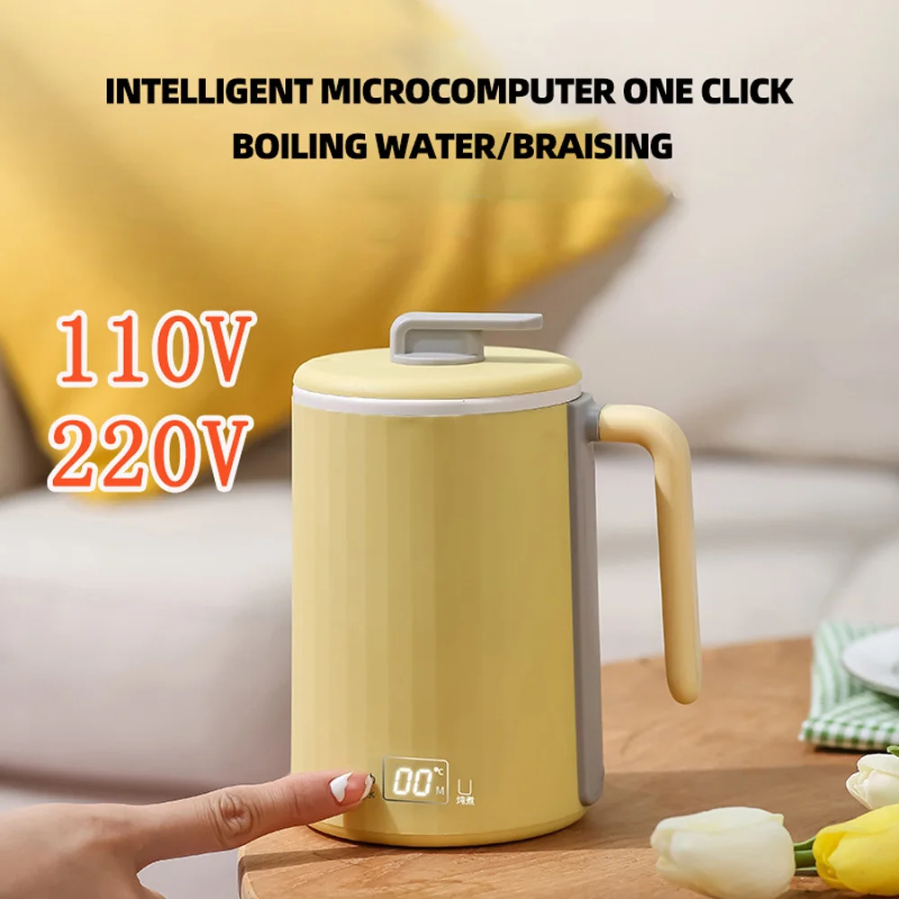 

450ML Electric Hot Water Cup 300W Portable Boiling Kettle Multifunctional electric cooking cup