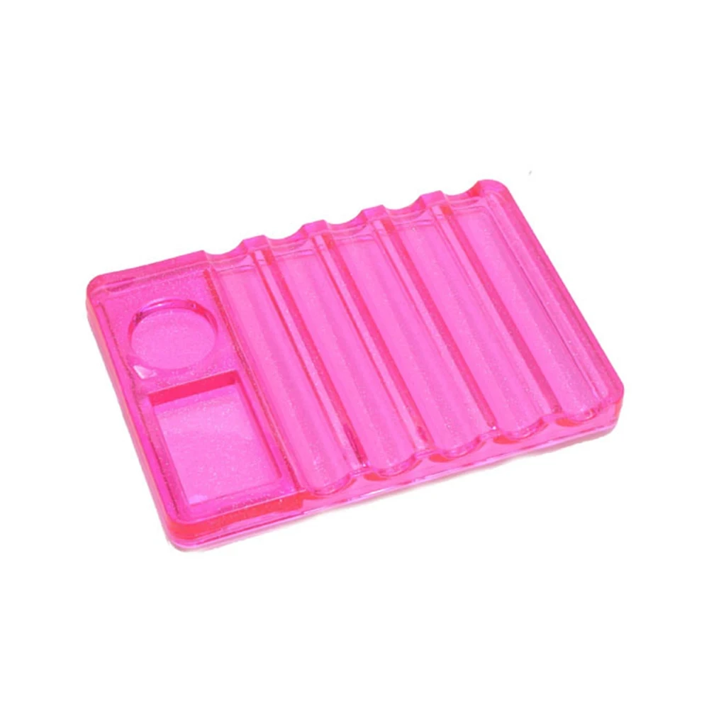 Soporte para cepillo de uñas, 5 rejillas, estante para uñas, soporte para exhibición de gel UV, accesorios para herramientas de uñas, 1 unidad