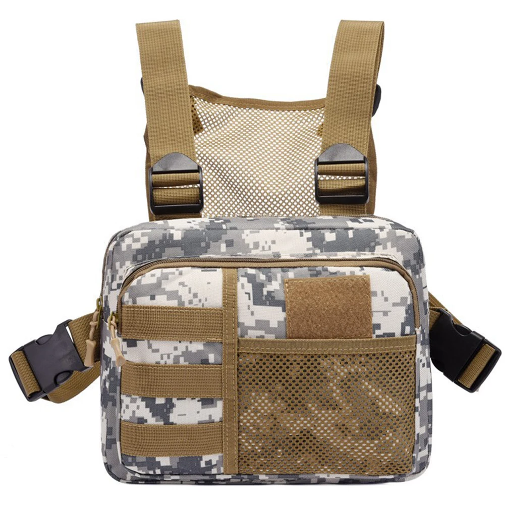 Functionality Chest Bag Streetwear Punck Chest Bag Portable Oxford Multifunctional Multi-pockets Waterproof for Running Travel