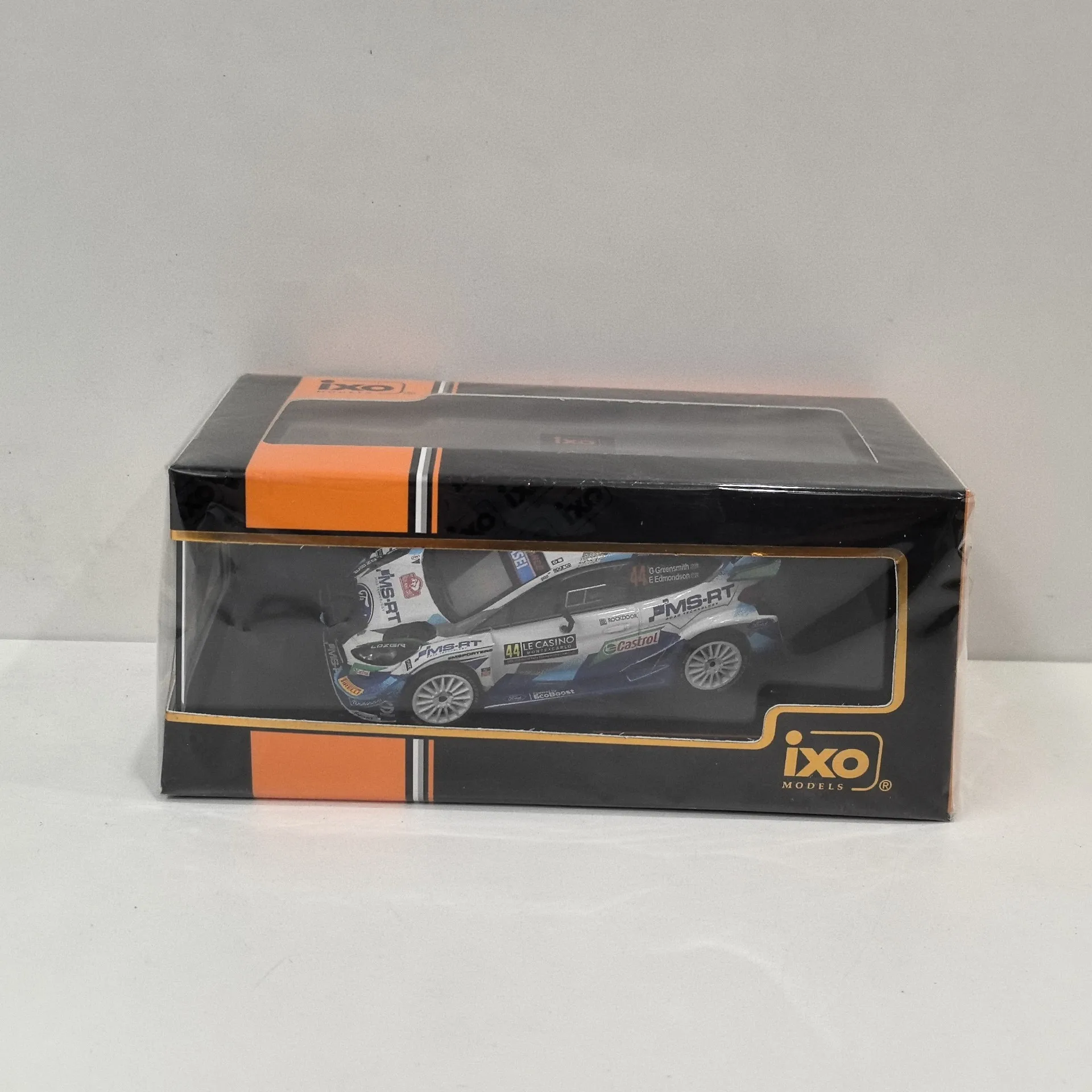 Diecast IXO 1:43 Ford Fiesta WRC # 44 2021 Ford Fiesta Rally Car Modelo de coche de aleación
