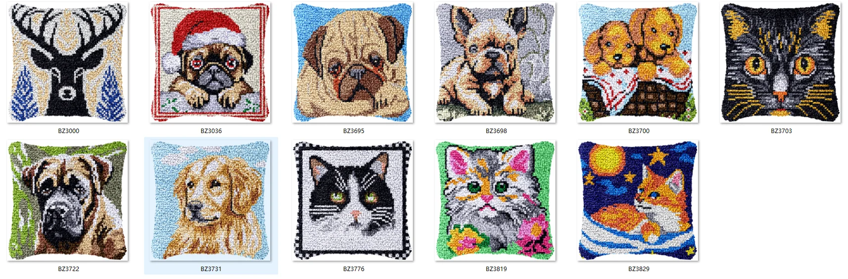 

комплект крючков с застежкой ковер холст Рождественские елки ручная идея knooppakket diy ковер вышивка ручной работы Черный Кот 43-43 см