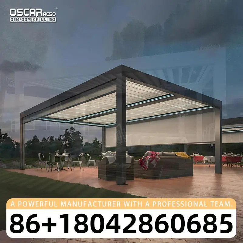 

3x3 3x4 4x4 6x4 Современная уличная биоклиматическая алюминиевая жалюзи для сада, патио, балкона, беседки