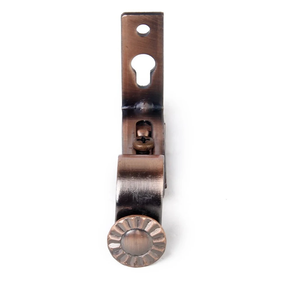 

4 Pcs Curtain Rod Bracket Copper Holder Mounting Curtains Rods Pole Brackets Drapery Simple