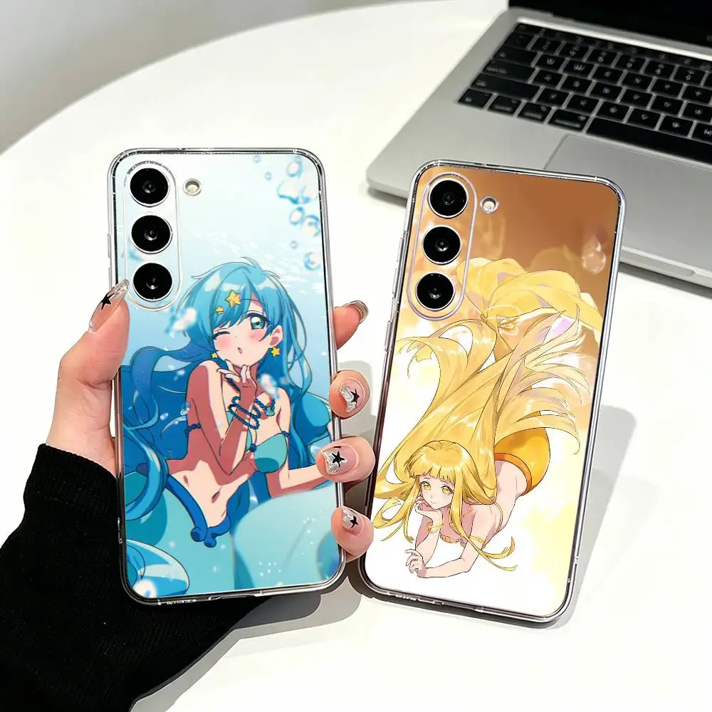 Romance Mermaid Melody Clear Phone Case for Samsung Galaxy A71, A70, A40,A52, A51, A30
