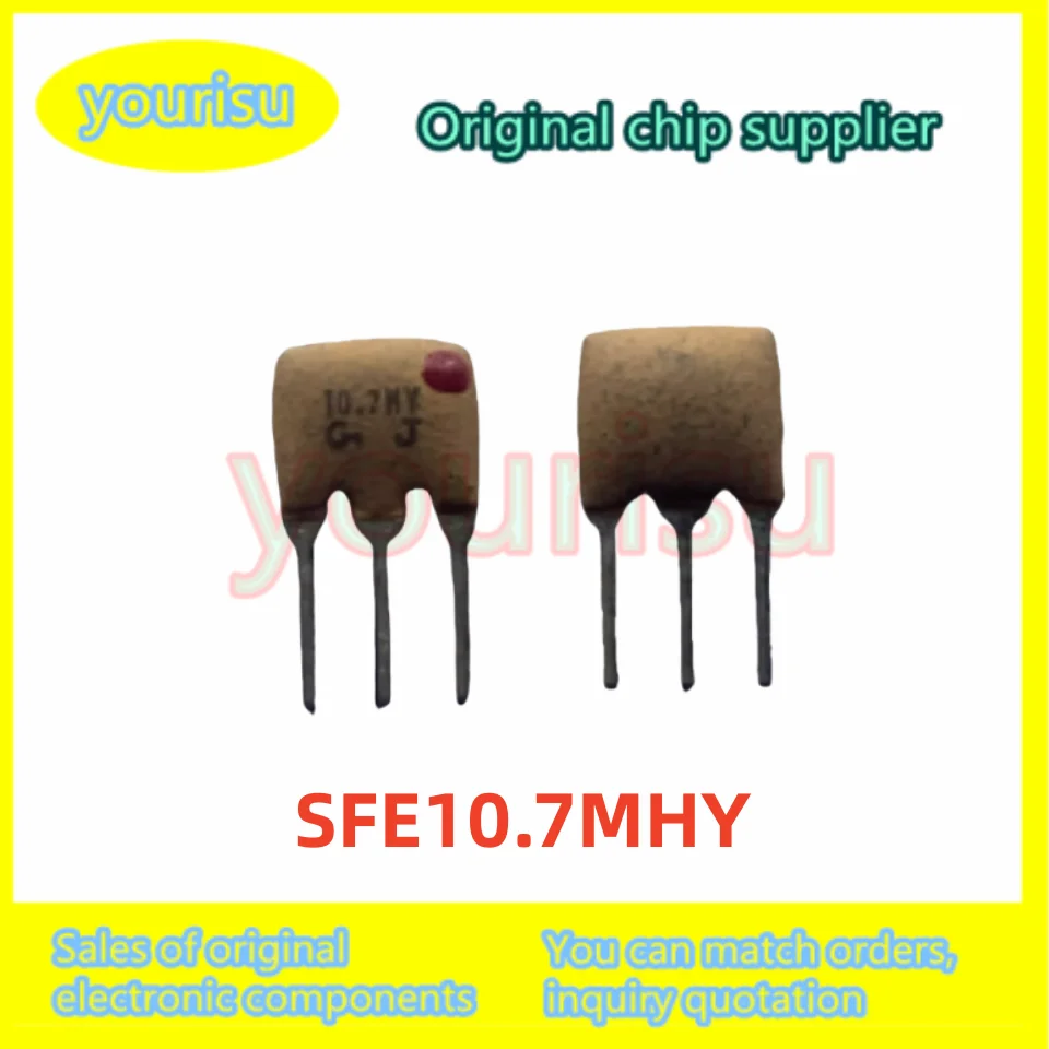 10Pcs/Lot Ceramic Filter SFE10.7MHY-A SFE10.7M 10.7HY3dB 110KHZ±30 10.7M Straight Plug