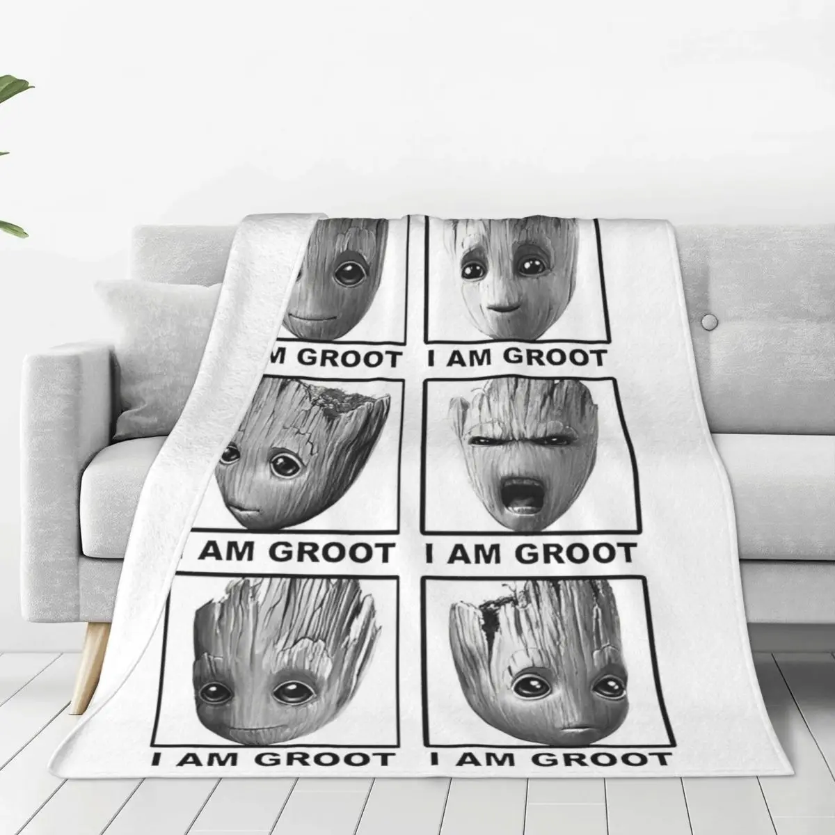 Gifts For Friend Guardians Of The Galaxy Groot Things Throw Blankets Decorative Micro Flannel Blankets and Throws