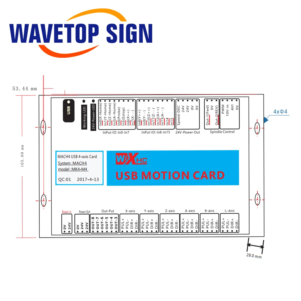 Mach4 USB Breakout Board 3 4 6 Axis USB Motion Control Card 2000KHz Support Windows7 10 for CNC Enrgaver Lathe Machine