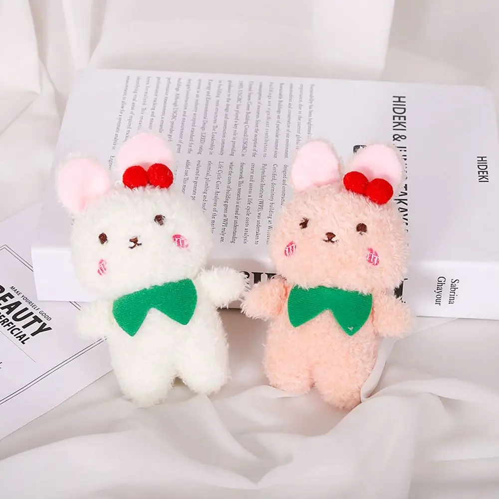 Jewelry Key Chain Hanging Decoration Car Keyring Keychain Plush Keychain Plush Doll Long Eared Rabbit Doll Cherry Bear Doll