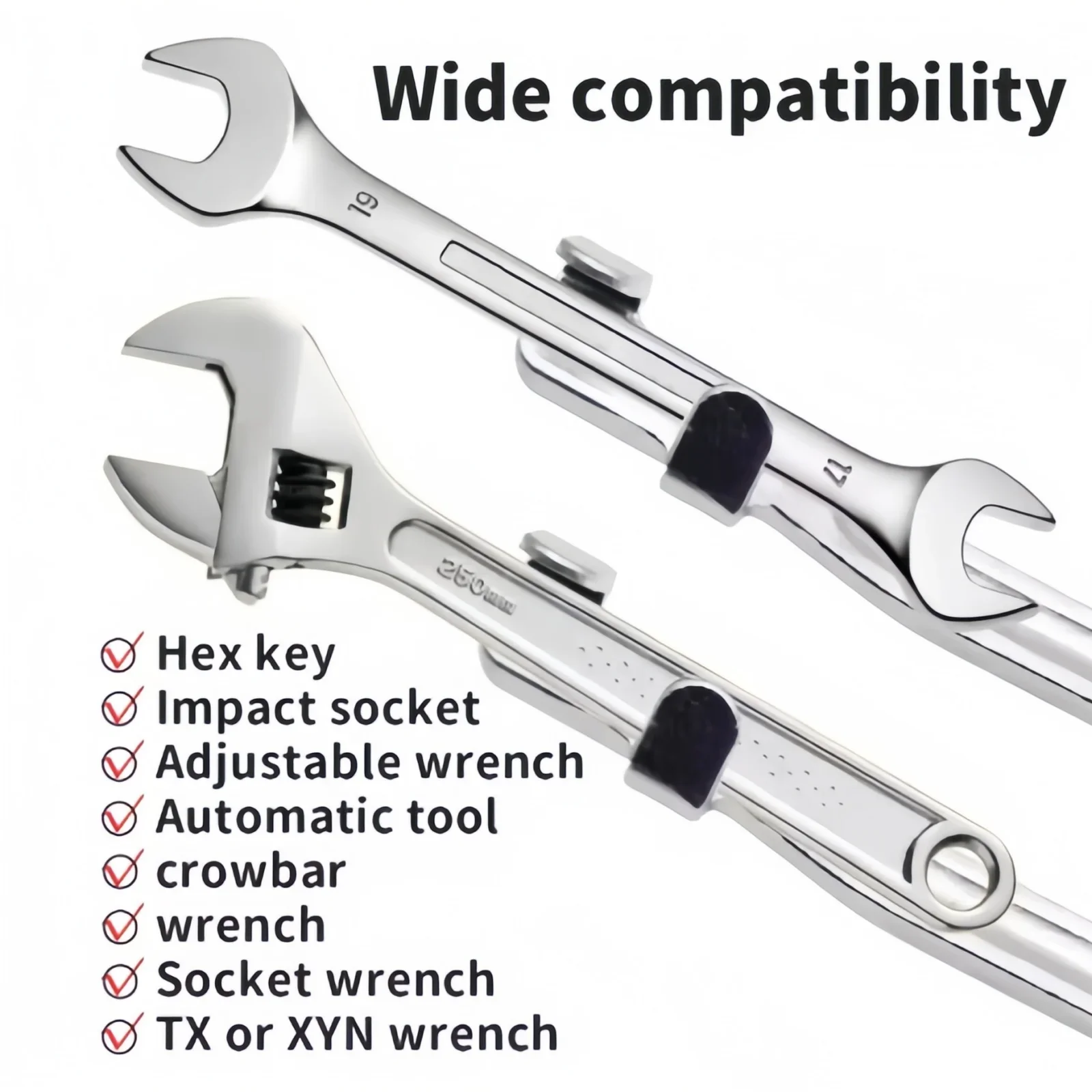 

Универсальный удлинитель гаечного ключа, удлинитель рычага рычага для домашнего профессионального использования, регулируемый удлинитель динамометрического ключа