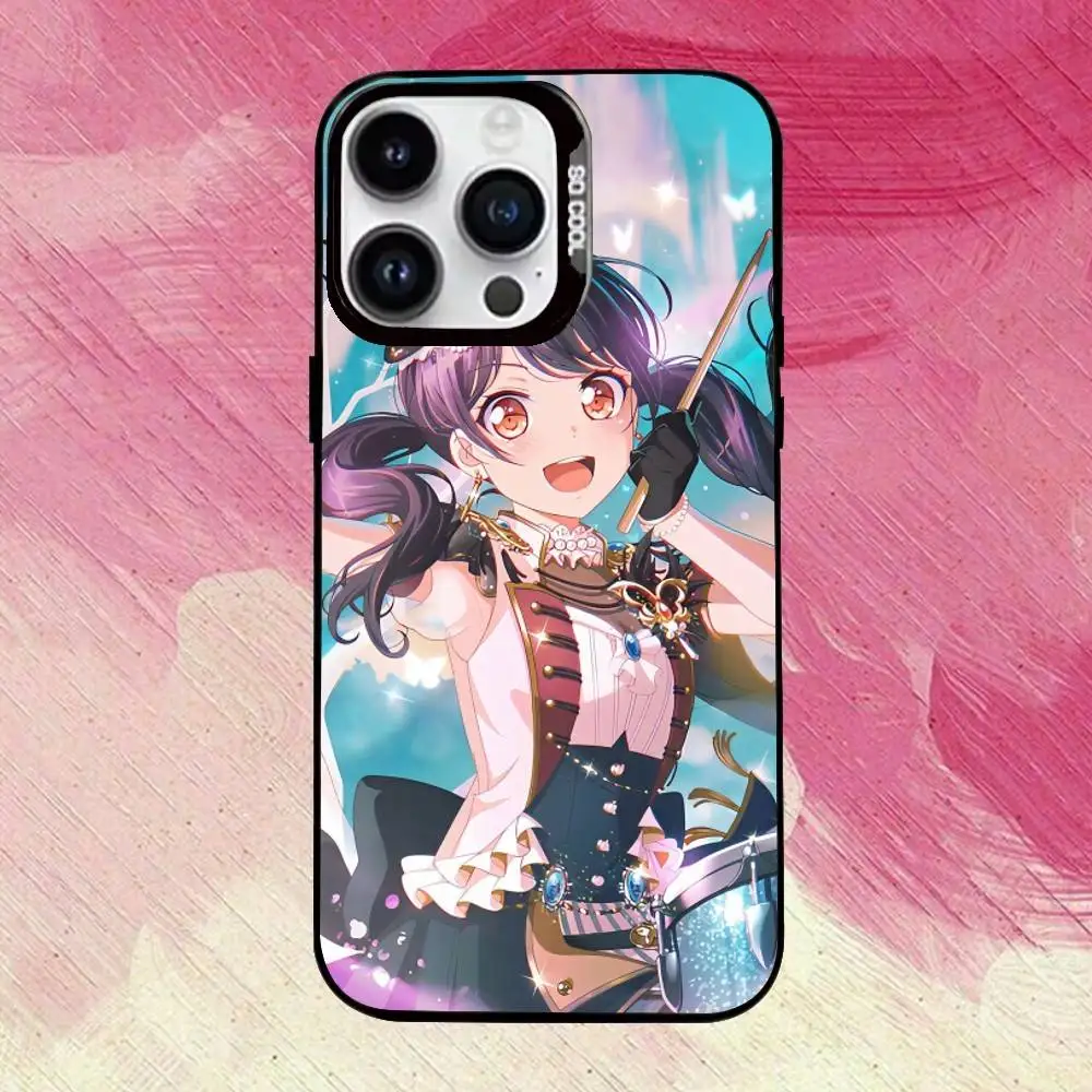 A-Ave M-Mujica B-BanG D-Dream-ES! حافظة هاتف آيفون 17,16,15,14,13,12,11 بلس، برو ماكس، XS، غطاء أسود فضي ملون