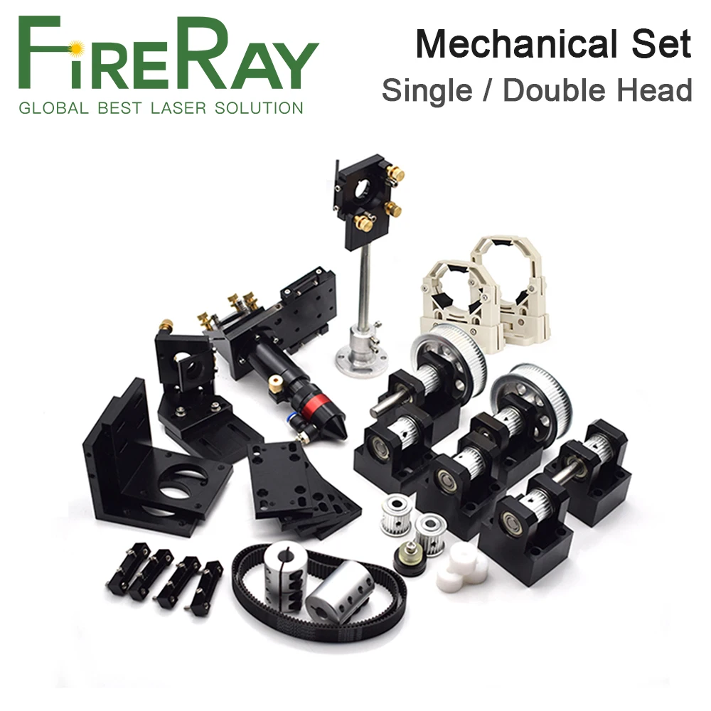 

Fireray Co2 Laser Metal Parts Transmission Laser head Set Mechanical Components for DIY CO2 Laser Engraving and Cutting Machine