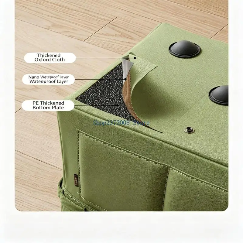  Permanent Tool Storage Bag With Many Pockets And Foldable Design For Home Repairs And Outdoor Activities