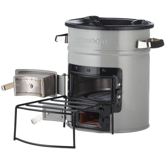 

EcoZoom Rocket Stove Heavy Duty Dual Fuel Wood Charcoal Portable Camping Emergency Stove Insulated Body Refractory Linings Cast