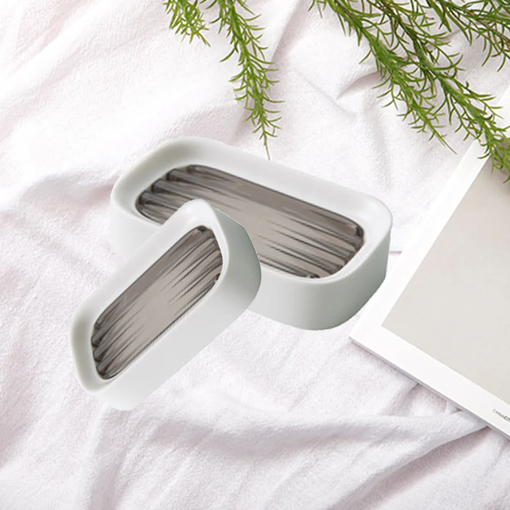 

Double Layer Soap Box For Bathroom Shower Kitchen Stick Use No Tools Drainage Design Soap Holder