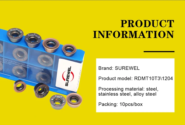 SUREWEL EMR6R CNC Modularer Typ Schraubverbindung Fräskopf EMR5R-25-M12-2T Hartmetalleinsatz Drehmaschine Teil Werkzeug RPMW1003 – Detail 7