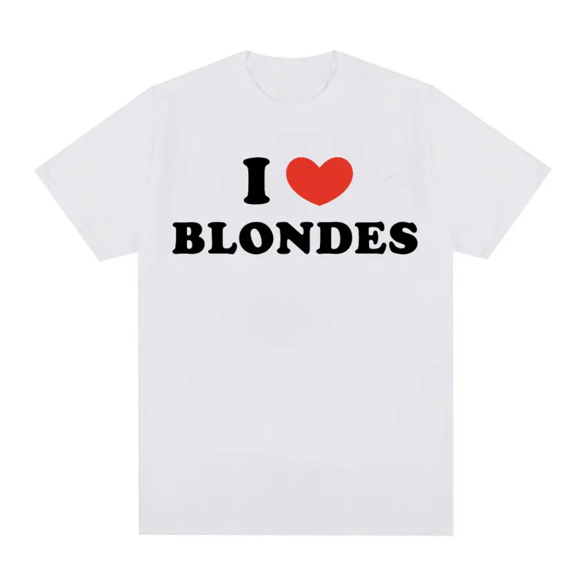 تي شيرت رجالي جديد مطبوع عليه أشقر مطبوع من القطن برقبة دائرية كاجوال عالي الجودة محايد ريترو كبير بأكمام قصيرة للشارع #2