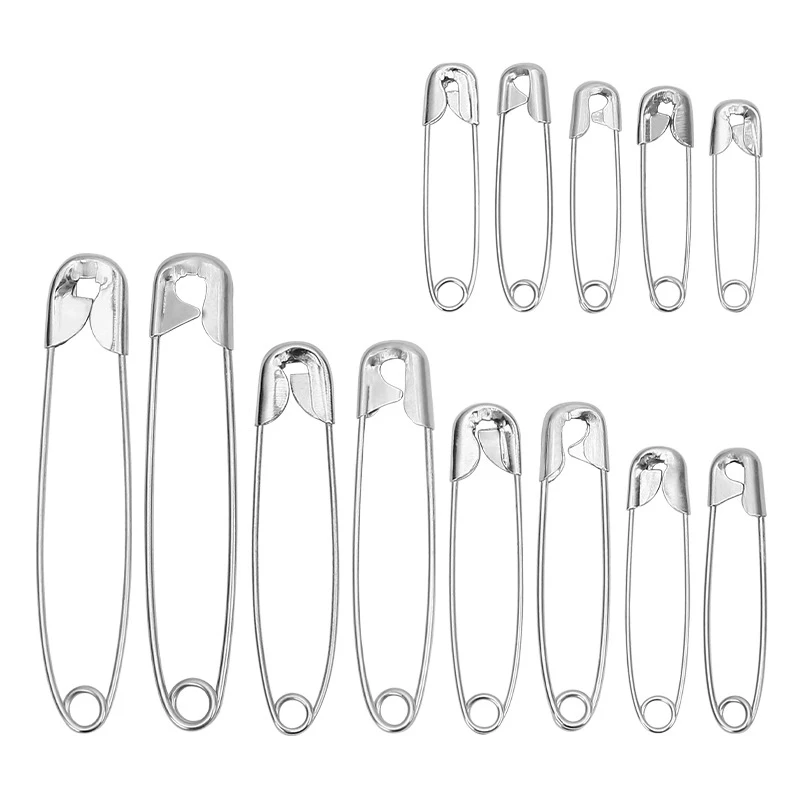 280 Piece Set of Safety Pins, Silver Anti Rust Pins, Used For Sharp Edge Pins in Clothing Sewing Arts and Crafts