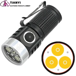 Super Bright Mini Portable EDC Flashlight Rechargeable LED Keychain Light Waterproof Aluminum Alloy Outdoor Camping Light