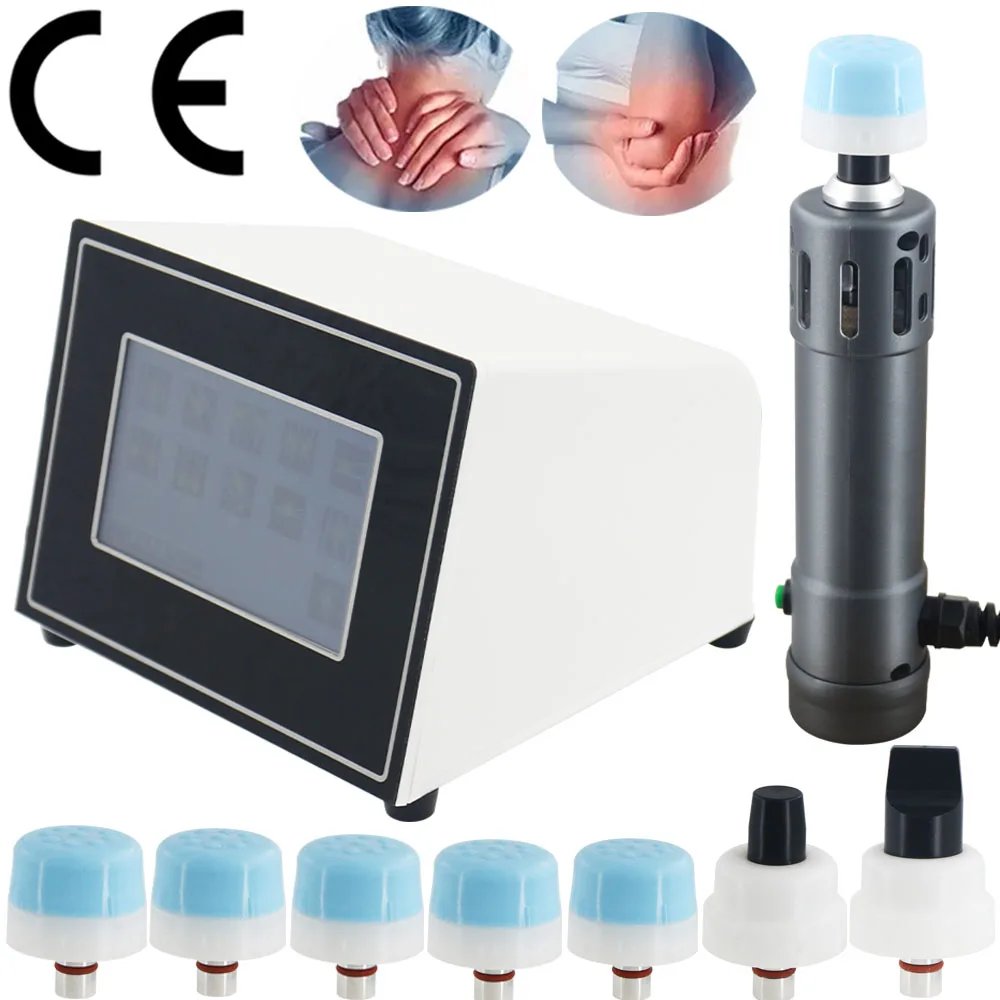 Portable Shockwave Therapy Machine Chiropractic Tool 2 IN 1 For ED Treatment Relieve Pain Professional Shock Wave Massager 250MJ