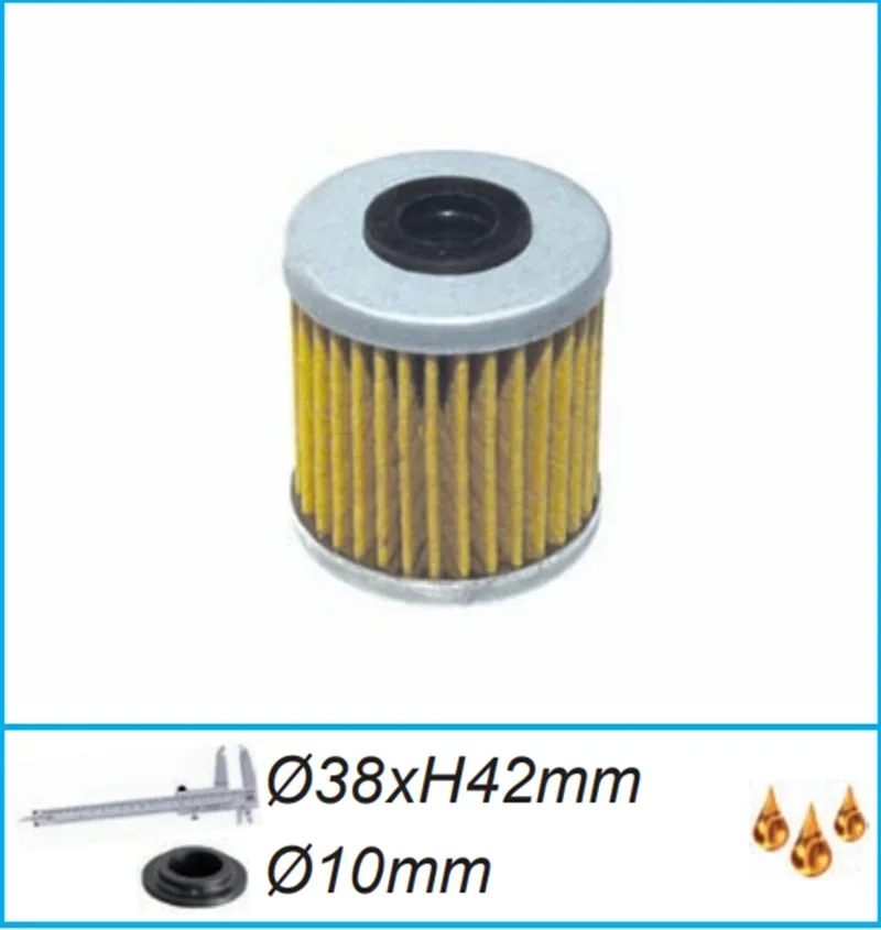 4pc Motorcycle Oil Filter For Beta 300 Evo  09-16 250 Rev  07-08 Kawasaki KX250 F 04-05 KX450 JKF 4-Stroke 19 20