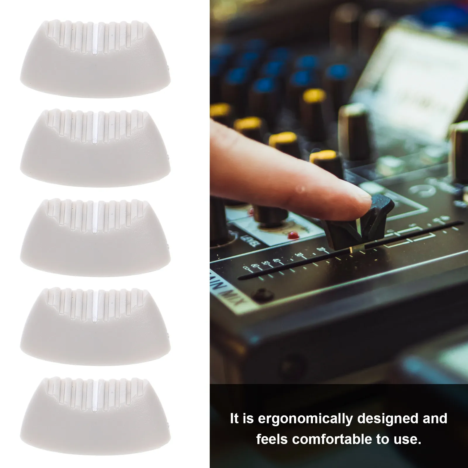 10Pcs Fader Knob Caps for Audio Mixers Dj Controllers Smooth Glide Reliable Durability Versatile Slider Replacement