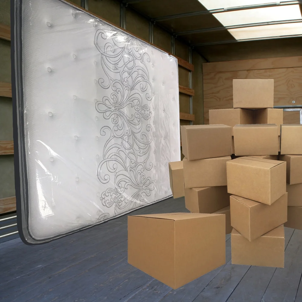 Copertura mobile per riporre il materasso King, protezione in plastica spessa 2 mil, fori ventilati, facile installazione, design durevole, adatto a King Queen