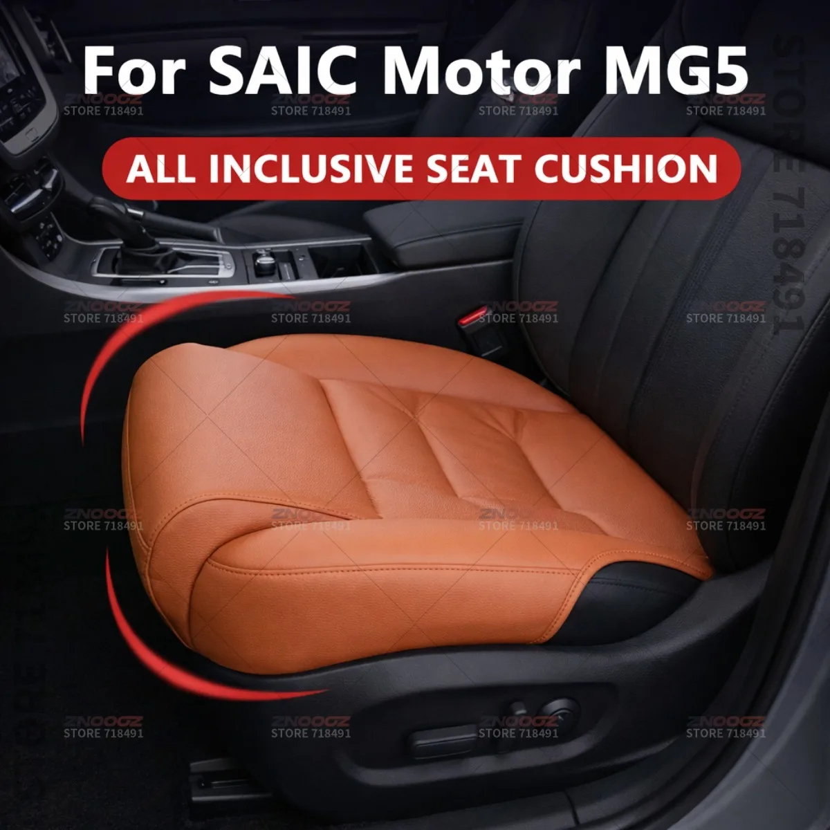 

For SAIC Motor MG5 Car Seat Leg Support Extension Seat Cover Memory Foam Extender Cushion Interior Accessories