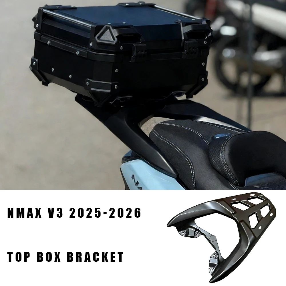 For Nmax155 Nmax125 Rear Luggage Carrier Bracket Long Lasting Hollow Out Motorcycle Luggage Rack Aluminium Alloy Easy Assemble