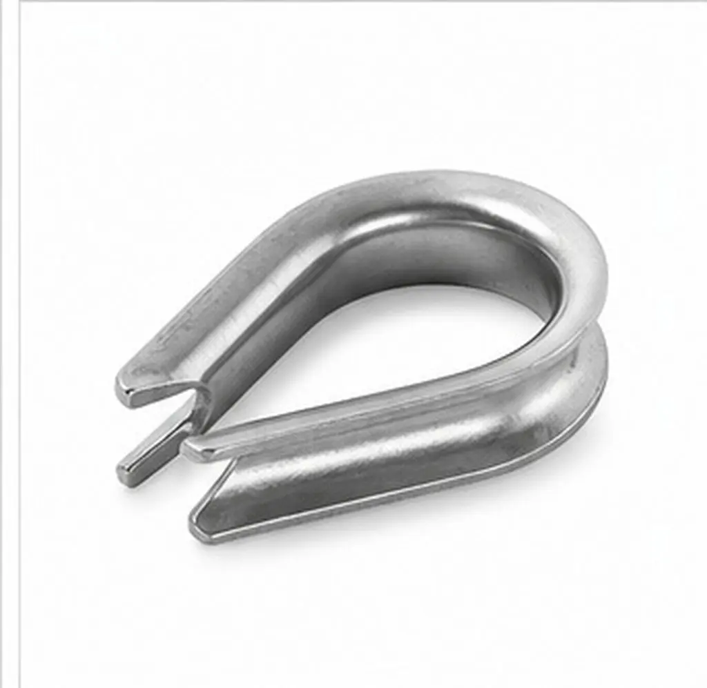 50Pcs Stainless Steel Chicken Heart Ring Triangular Wire Rope Collar for Marine Industrial Rigging Cable Protection Anti-Kink