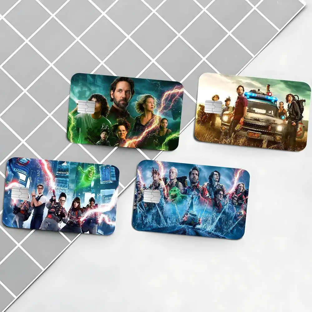 Horror Movie G-Ghostbusters Cartoon 2024 Anime Cartoon Skin Stickers Film Tape Case for Big Credit Debit Card Front Side