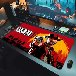 Red Dead Redemption 2 Computer Gaming Desk Mouse Pad Gamer Mousepad Big Desk Mat Pc Cabinet Large Office Accessories Table Mats