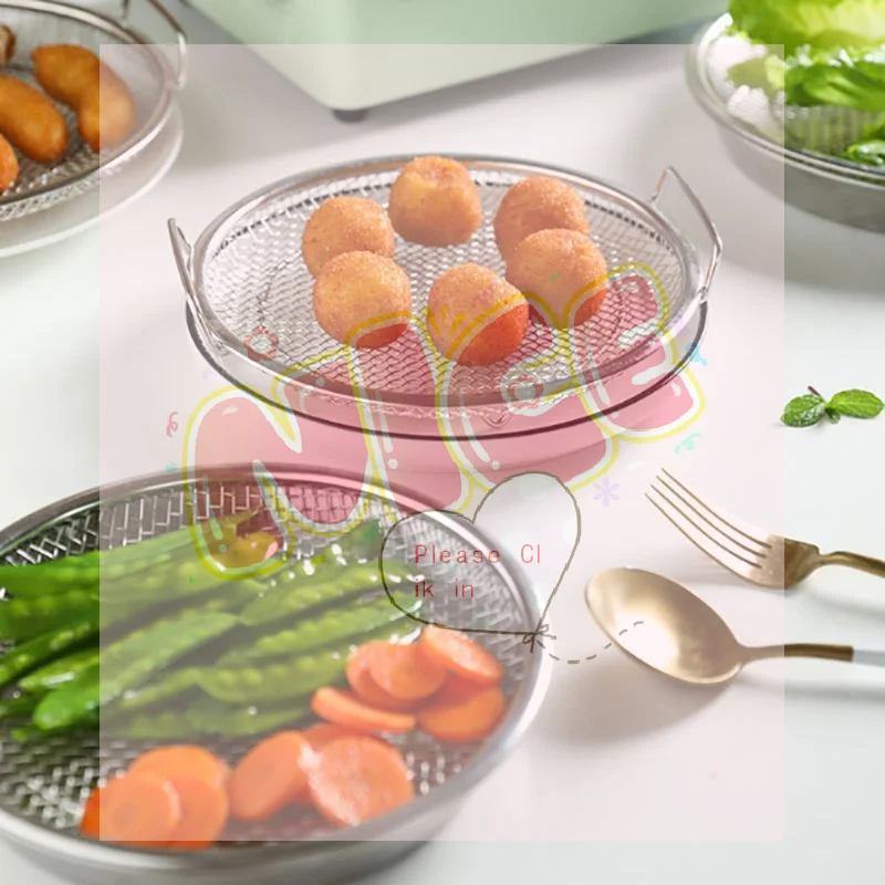 

【HGS】Oil Filter Tray Stainless Steel Mesh Colander for Kitchen Frying Pan Safe Draining Reusable Cooking Strainer