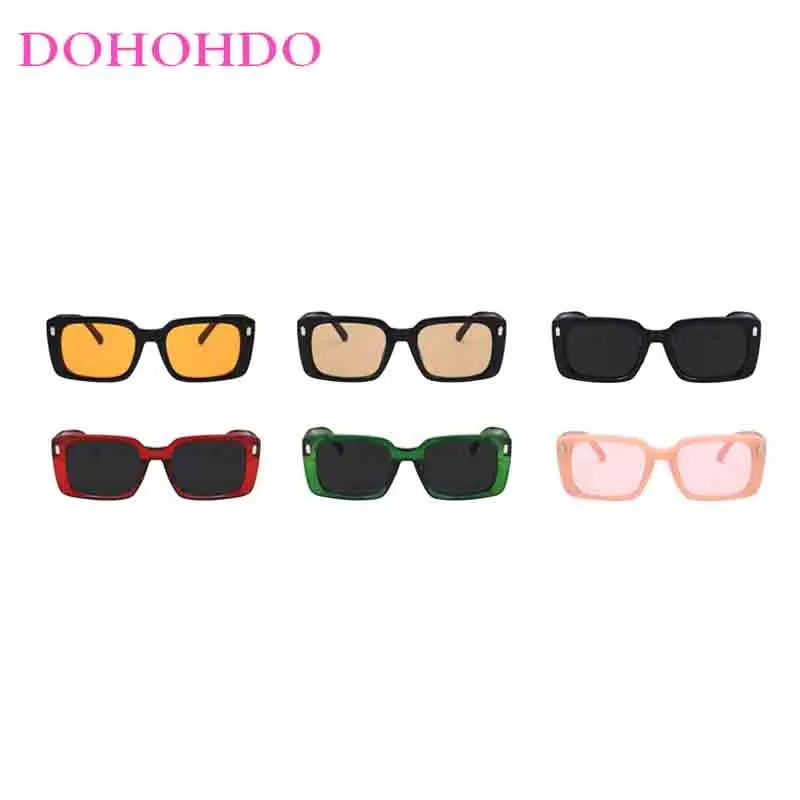 New Vintage Square Rice Nail Woman Sunglasses Luxury Designer Sunglass Men Outdoor Driving Travel Eyewear Female UV400 Lentes