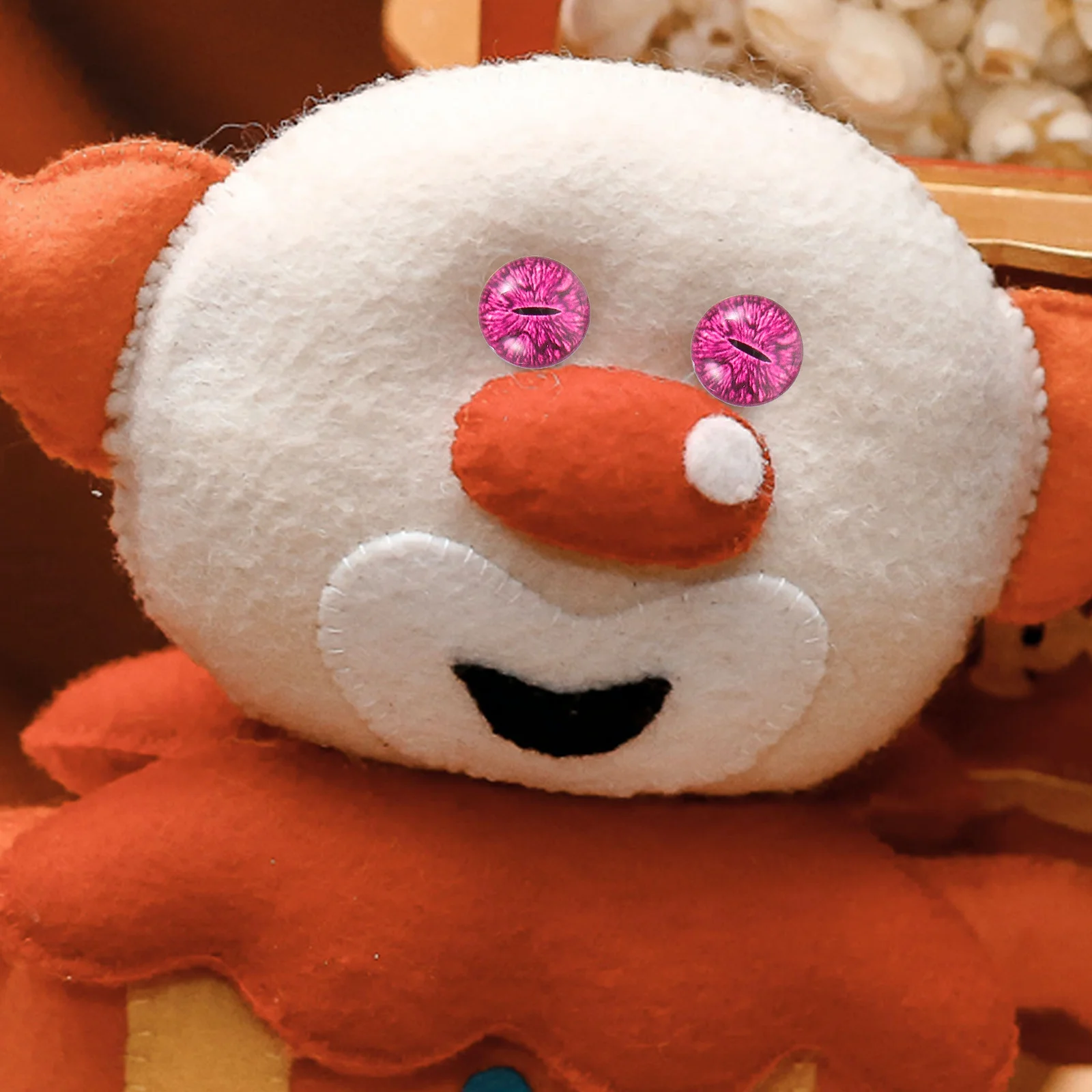 

50Pcs Glass Eye Patches Fake Round Eyes for DIY Craft Making Handmade Supplies Realistic Mini Animal Glass Eyes