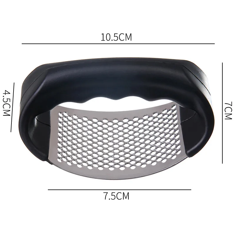 مطحنة ثوم يدوية من الفولاذ المقاوم للصدأ - أداة تقطيع الثوم، أدوات فواكه وخضروات، إكسسوارات مطبخ - 6