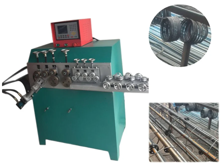 Automatic O Ring Making Machine CNC Straightening Coiling Machine Iron Steel Wire Circle Forming Equipment