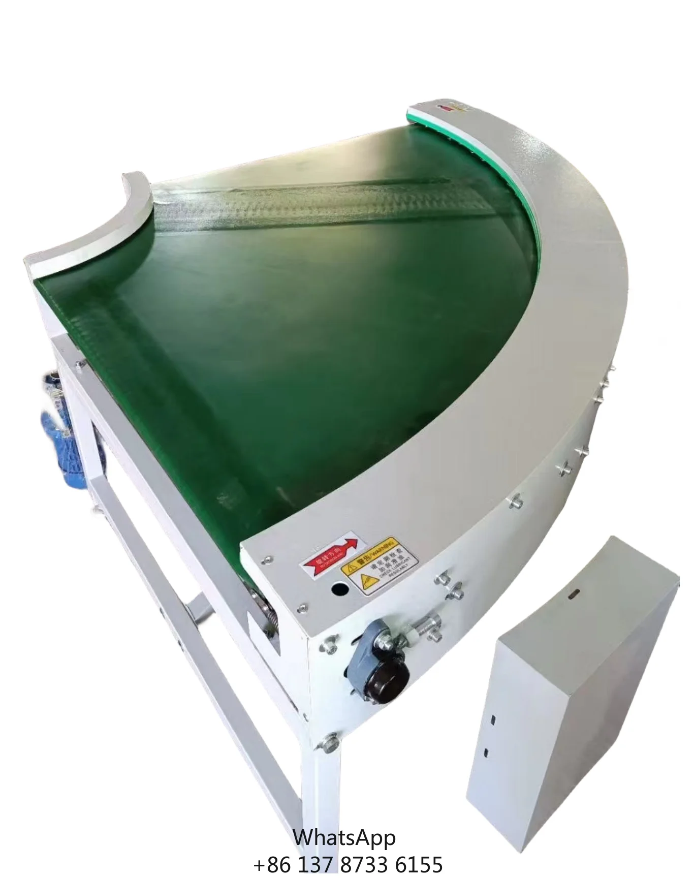 Design Of Green PVC Belt Conveyor System Customized By Factory Food-grade Belt Conveyor