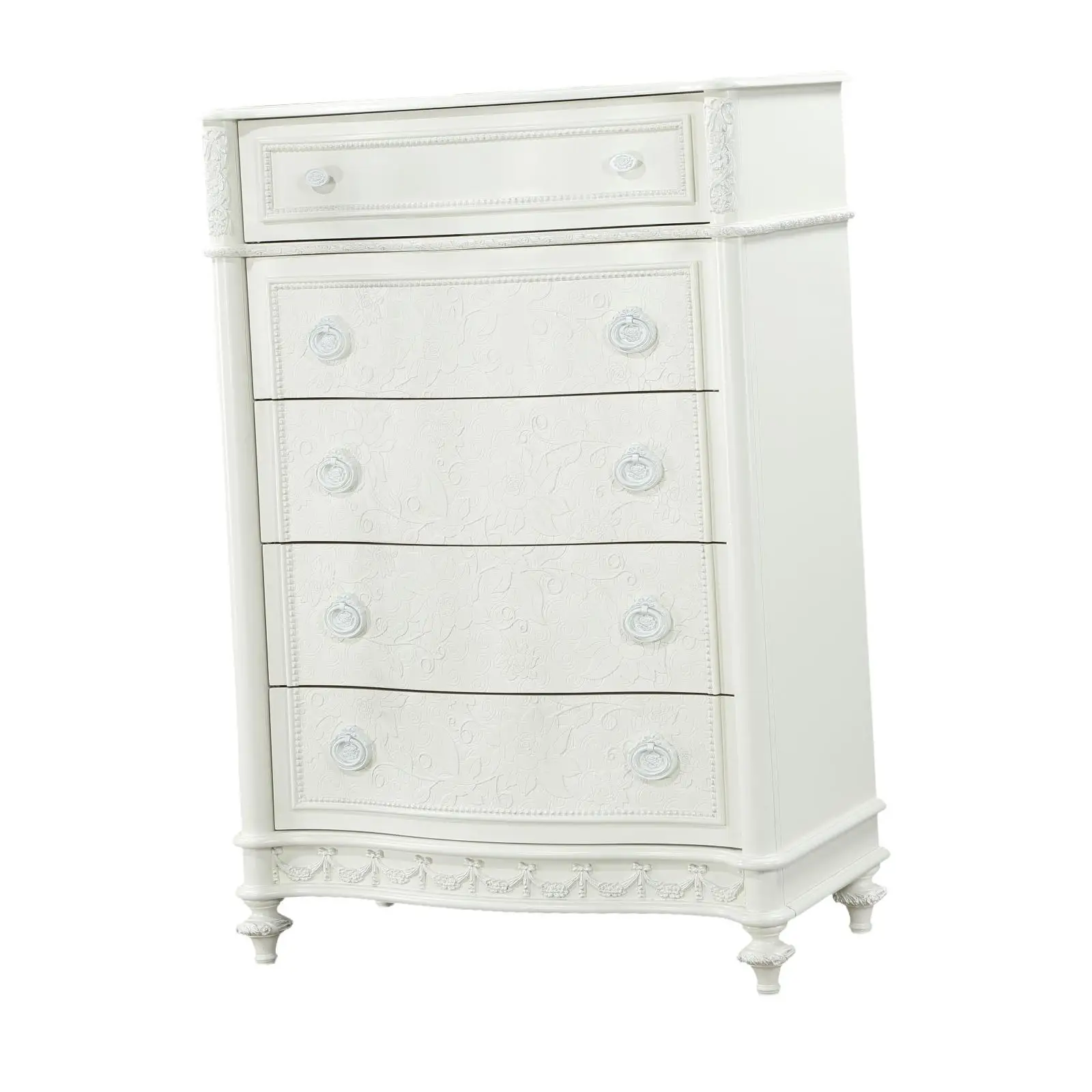 Modern Chest of Drawers with Five Spacious Storage Compartments